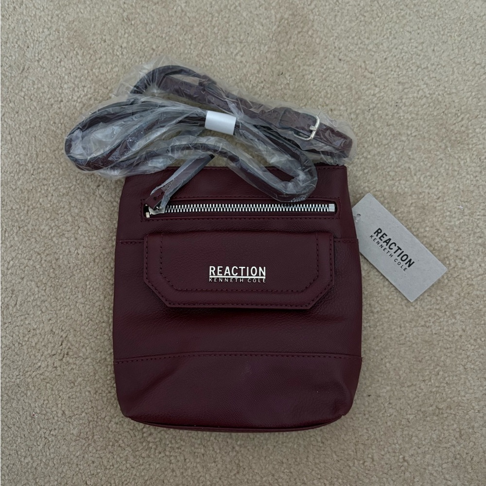 Reaction Kenneth Cole Gabriella Mini Crossbody Bag in Berry Jam